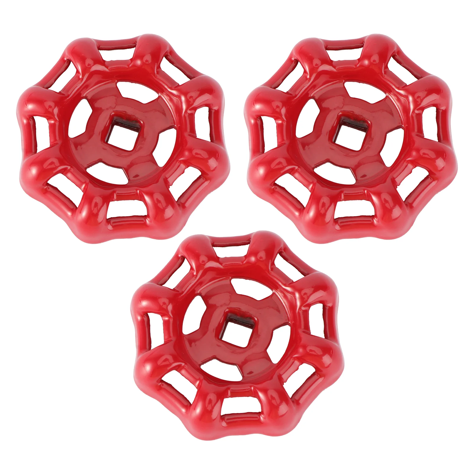 

3pcs Outside Hose Bib Wheel Handle Square Broach Hose Wheel Replacement Cast Hose Handle Parts 6x6mm