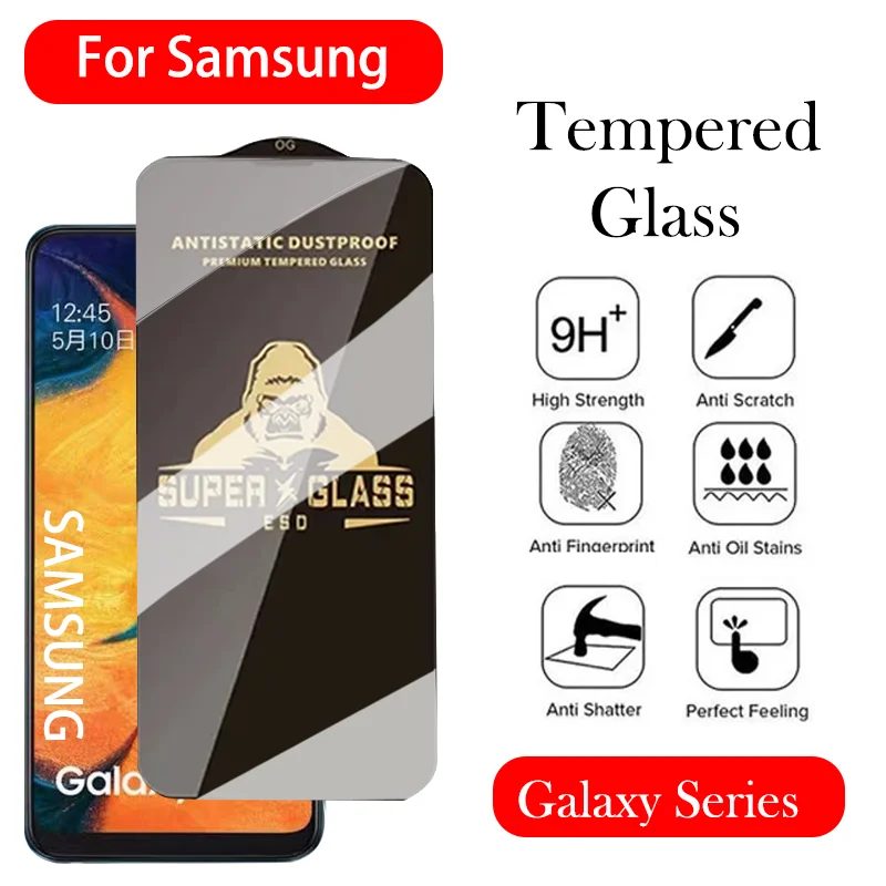 Закаленное стекло Gorilla для Samsung A51 A52 A52S A53 A54 A55 Защитная пленка экрана SAMAUNG A40 A40S A41 A50