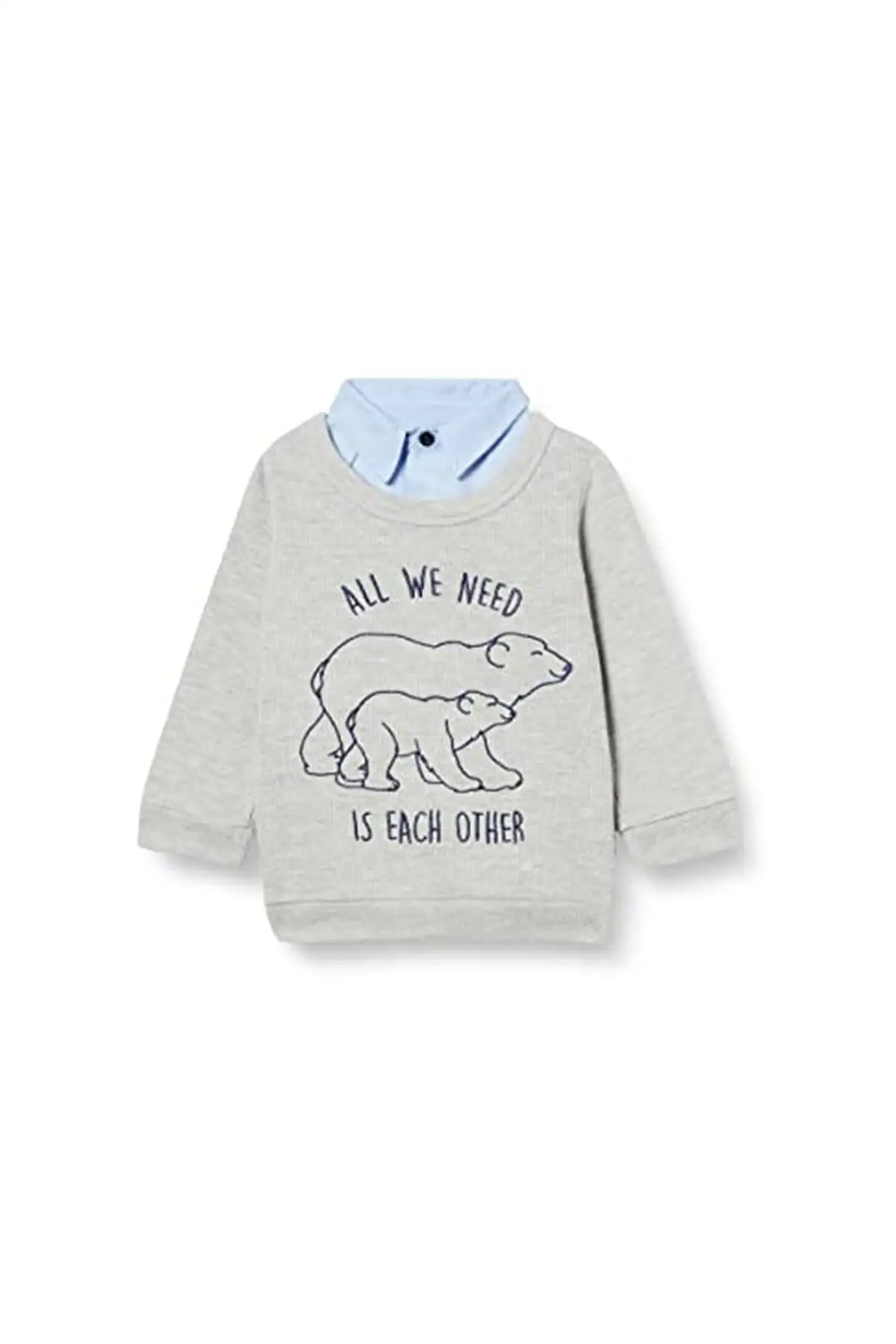 

Brand: Koton Male Baby Writing Printed Sweatshirt Cotton Cycling Neck Category: Baby Bed