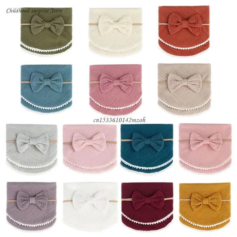 

Baby Headbands Gauze Bib for Newborn Party Baby Photography Prop Attractive Dropship