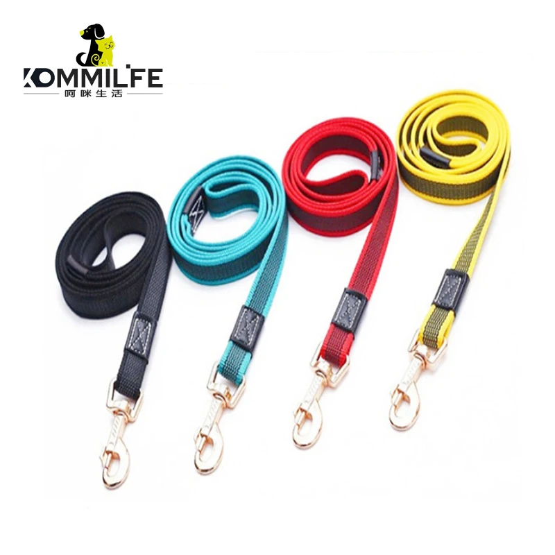 

KOMMILIEF Durable Nylon Dog Leash Lead 175CM Length Pet Training Leash for Medium Large Dogs Outdoor Walking Dog Traction Rope