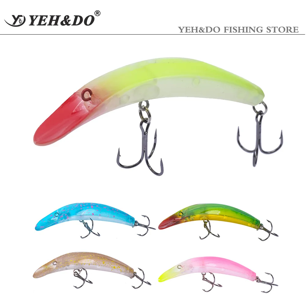 

YEH&DO Biomimetic Scimitar Fish Lure/ 9cm 8g 2.3cm Double 3-Hook /BASS LURE/TROUT LURE/SALTWATER LURE/Insect Bait