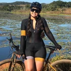 Женский комбинезон для езды на велосипеде, с коротким рукавом