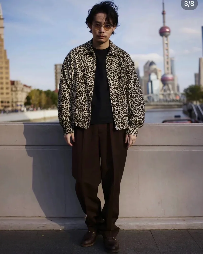 VISVIM REDSUN JKT LEOPARD шелковая куртка с леопардовым принтом (art.: 3920da47ccec4) - 3920da47ccec4
