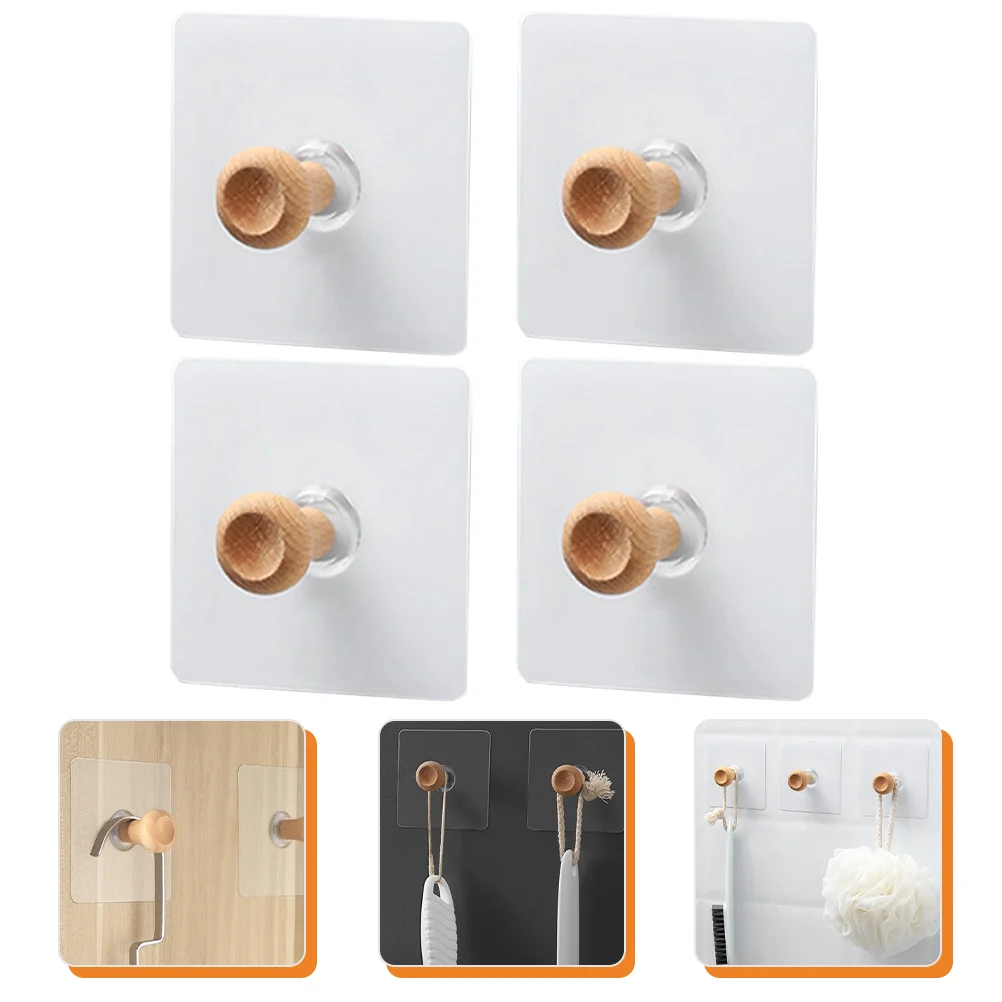 

Hooks Wall Adhesive Coat Hookhanger Cloud Robe Rack Cloth Entry Entryway Free Rustic Mounted Drill Kitchenorganizer