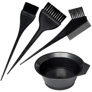 4Pcs/Set Black Hair Dyeing Accessories Kit Hair Coloring Dye Comb Stirring Brush Plastic Color Mixin in USA (United States)