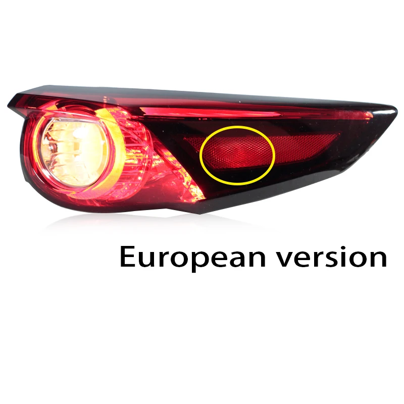 

Задние фонари для Mazda CX-9 CX9 2016-2024, европейская версия, автомобильный светодиодный задний фонарь, фонарь заднего хода, стоп-сигнал, указатель поворота