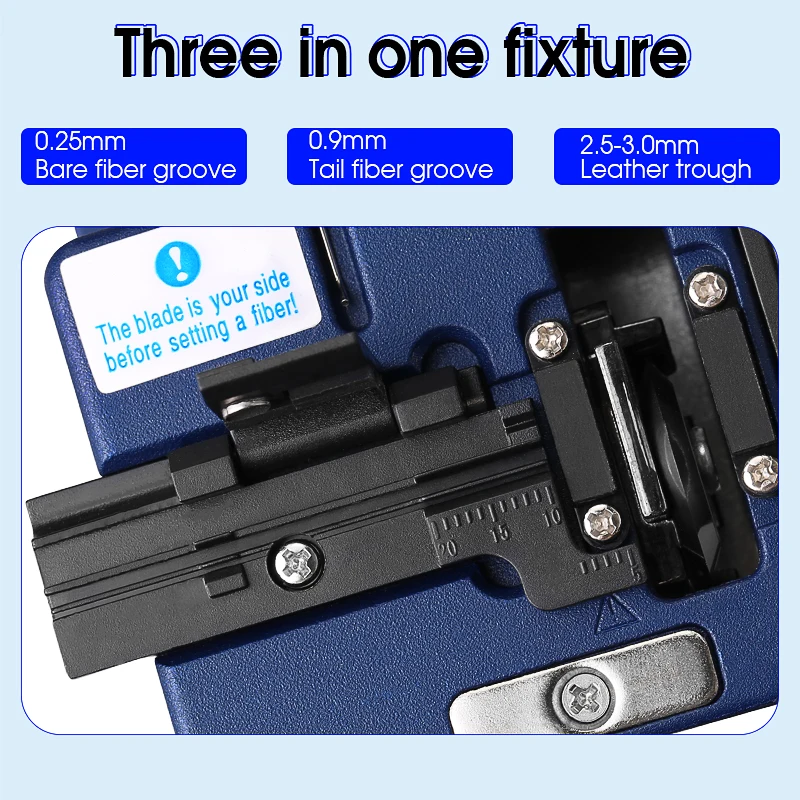 COMPTYCO High Precision Fiber Cleaver AUA-6S/61S FTTT Fiber Cable Cutting Tools Fiber Cutter 16 Surface Blade