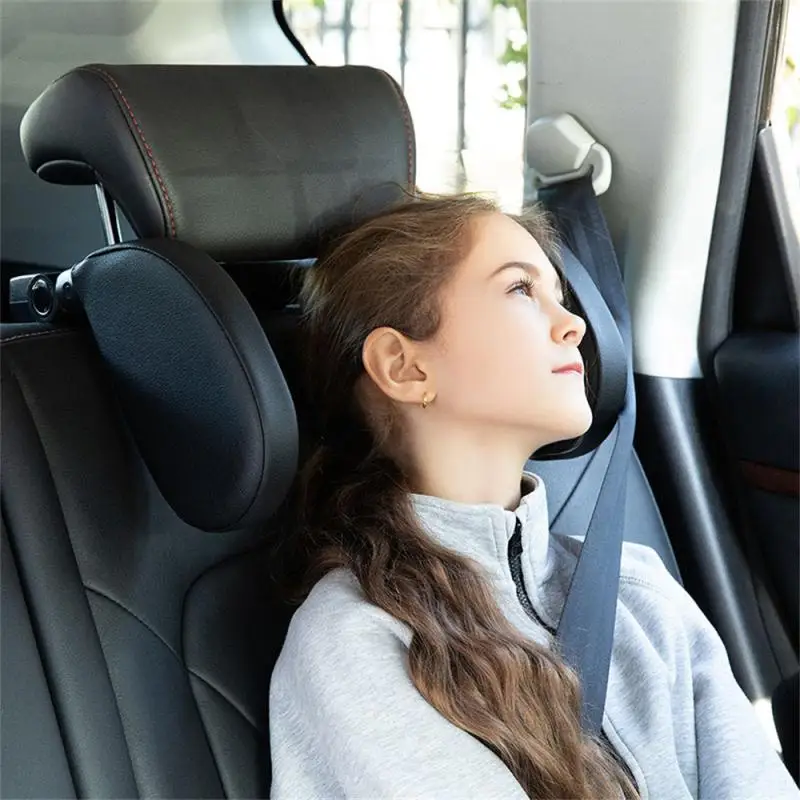 

Free Adjustment Skin Friendly Memory Foam Car Neck Guard Comfortable Travel Buckle Design Slow Rebound Headrest Sleeping Pillow