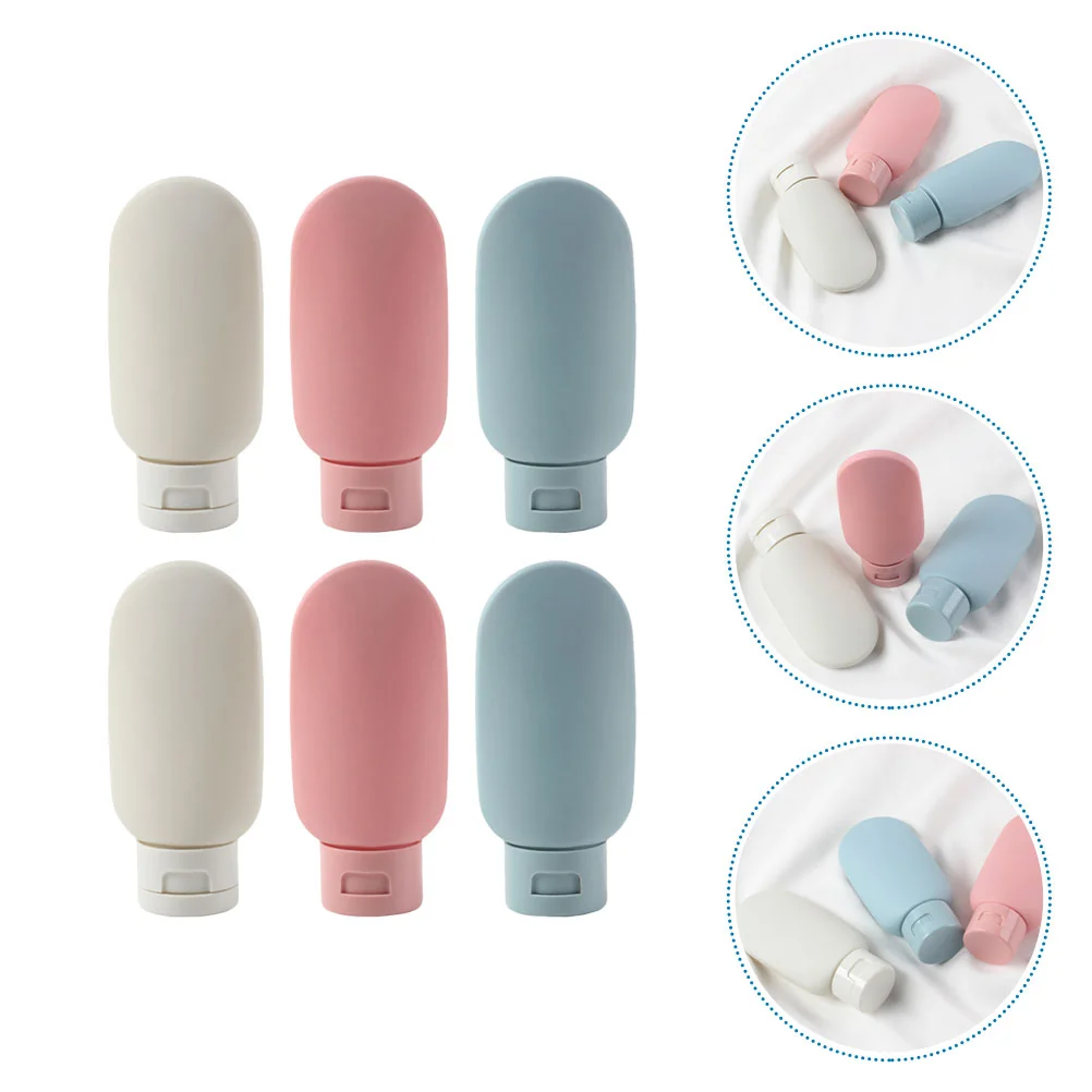 

Travel Bottles Bottle Silicone Containers Refillable Toiletry Shampoo Lotion Empty Toiletries Liquid Portable Size Squeeze
