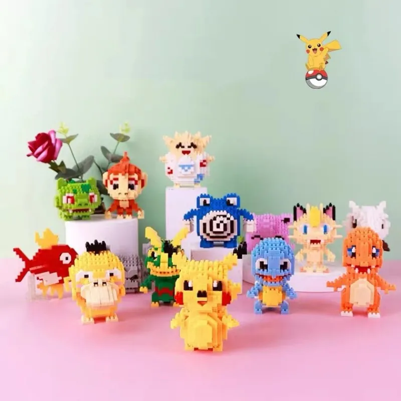 Купи Pokémon Pikachu Building Blocks Child Gift Toy Model Kawaii Decoration Anime Action Figure Doll Game Cartoon Christmas Collect за 275 рублей в магазине AliExpress