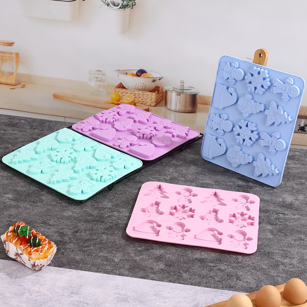 

12-Cavity Square Caramel Candy Silicone Molds,Chocolate Truffles Mold For Fat Bombs Keto Snacks,Christmas Candy