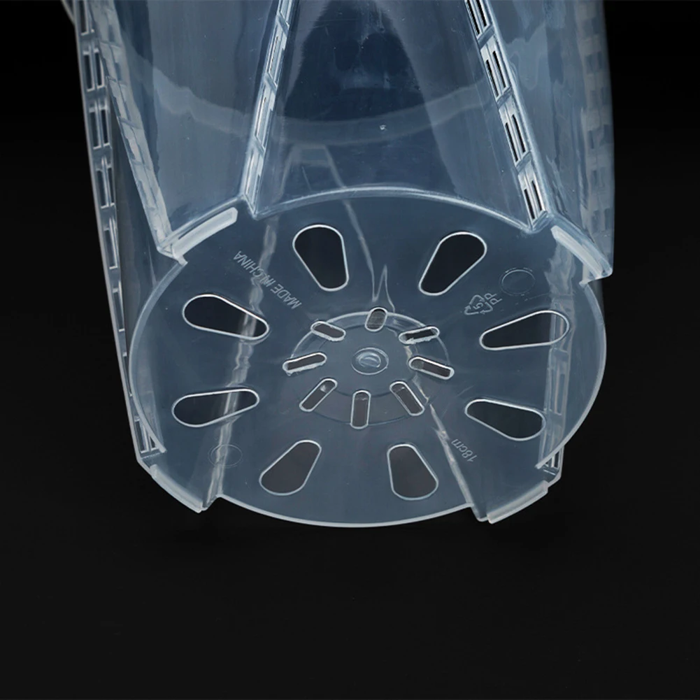 

1pc Flower Pot Clear Plastic Orchid Pots Holes Transparent Succulents Plant For Home Balcony Garden Office Baskets Pots Boxes
