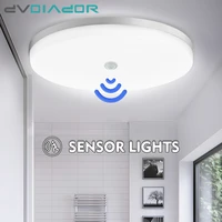 round motion sensor led ceiling light ultra thin human induction ceiling lamps for aisle living room bedroom kitchen lighting