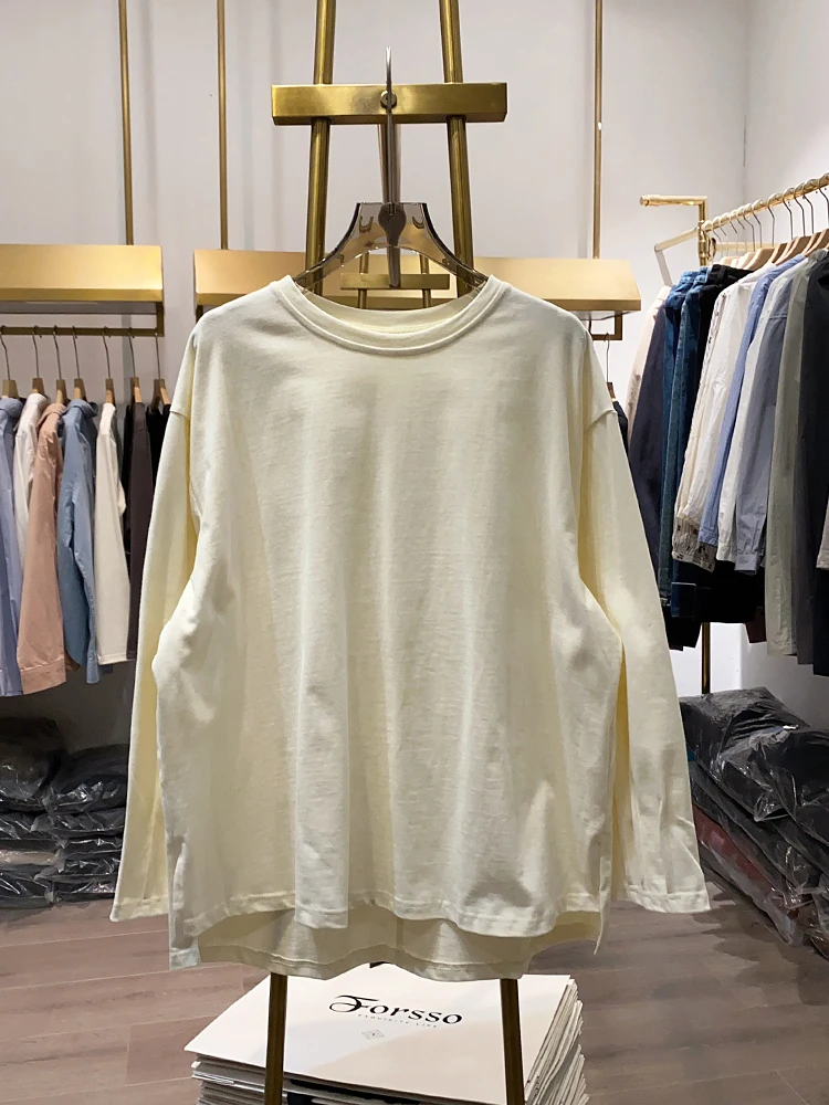 [Xiaoai Stall Real Shot] Простая базовая легкая доска для отдыха толстовка с длинными