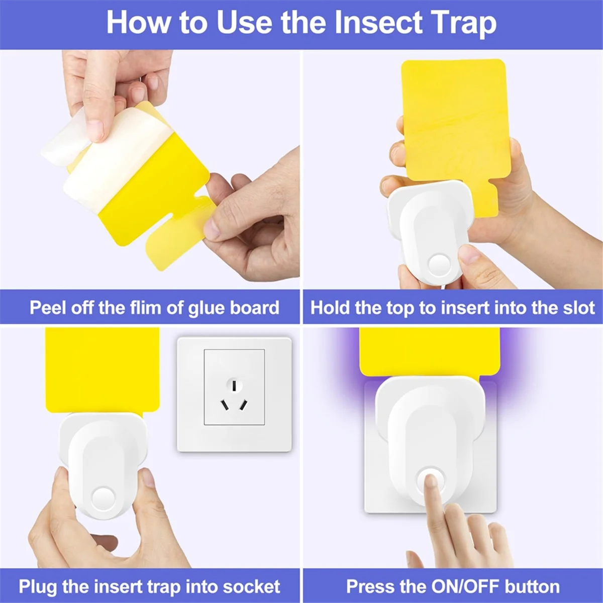 Электрический фотоловушка липкая ловушка для фруктов летающих насекомых