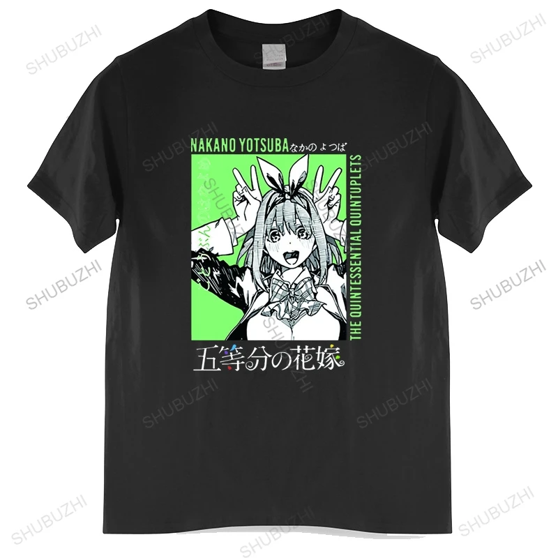 

Футболка мужская с круглым вырезом, модная тенниска с принтом в стиле аниме, квинтуплет, повседневная майка, высокого качества