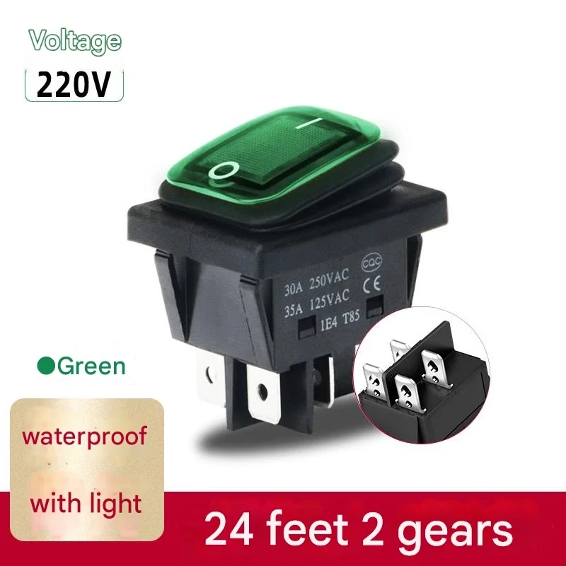 1PCSON OFF KCD4 водонепроницаемый и маслостойкий переключатель четыре фута 2 файла