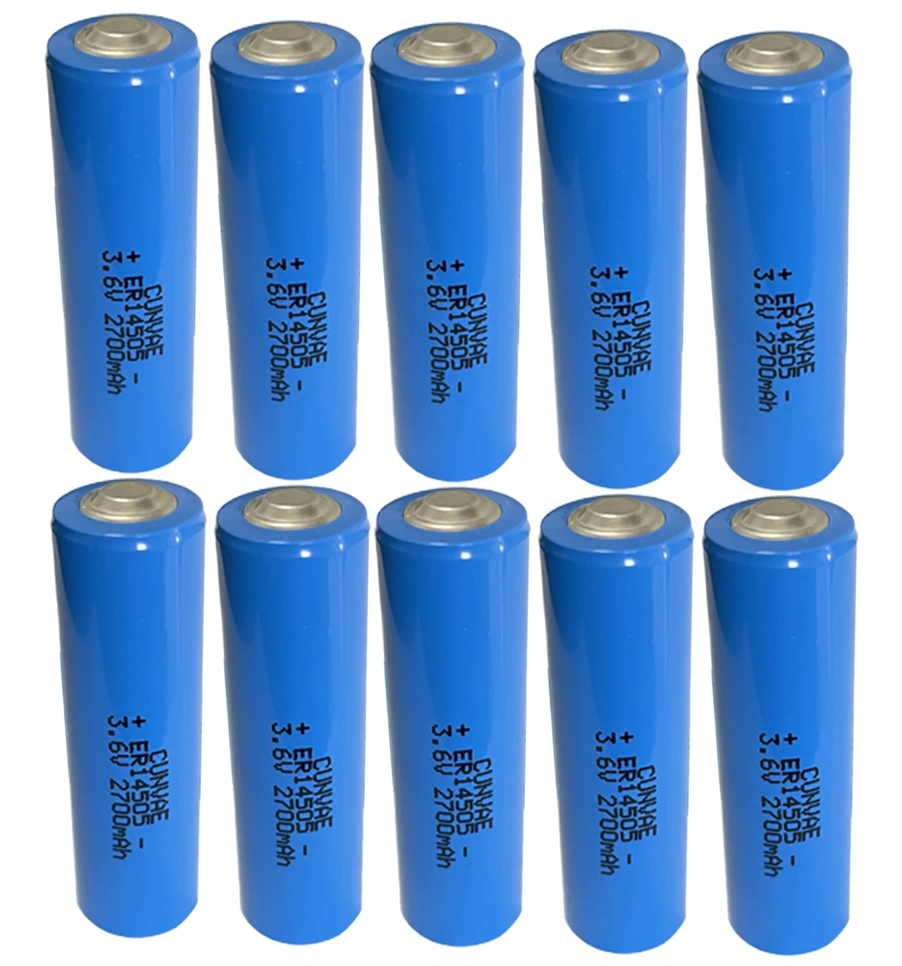 10PCS ER14505 LS14500 AA 3.6V Batteries 2700mAh Lithium Battery for Facility Equipment Spare Generic Lithium Battery