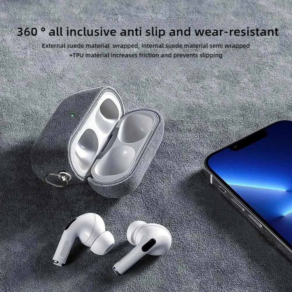 Чехол для наушников Airpods 4 искусственная кожа цвет в ассортименте