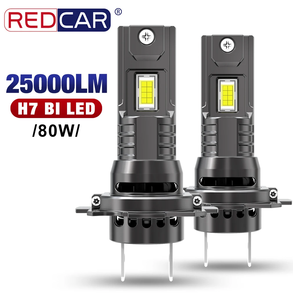 2 шт. H7 Canbus светодиодная лампа для фар 6500K Plug&ampPlay мини беспроводная 80 Вт 25000LM CSP