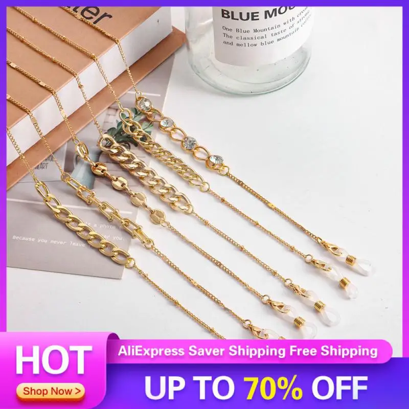 

New Glasses Chain Mental Pearl Fashion Mask Chain Anti-lost Eyewear Lanyard Mask Glasses Hanging Rope Eyeglass Mask Chains