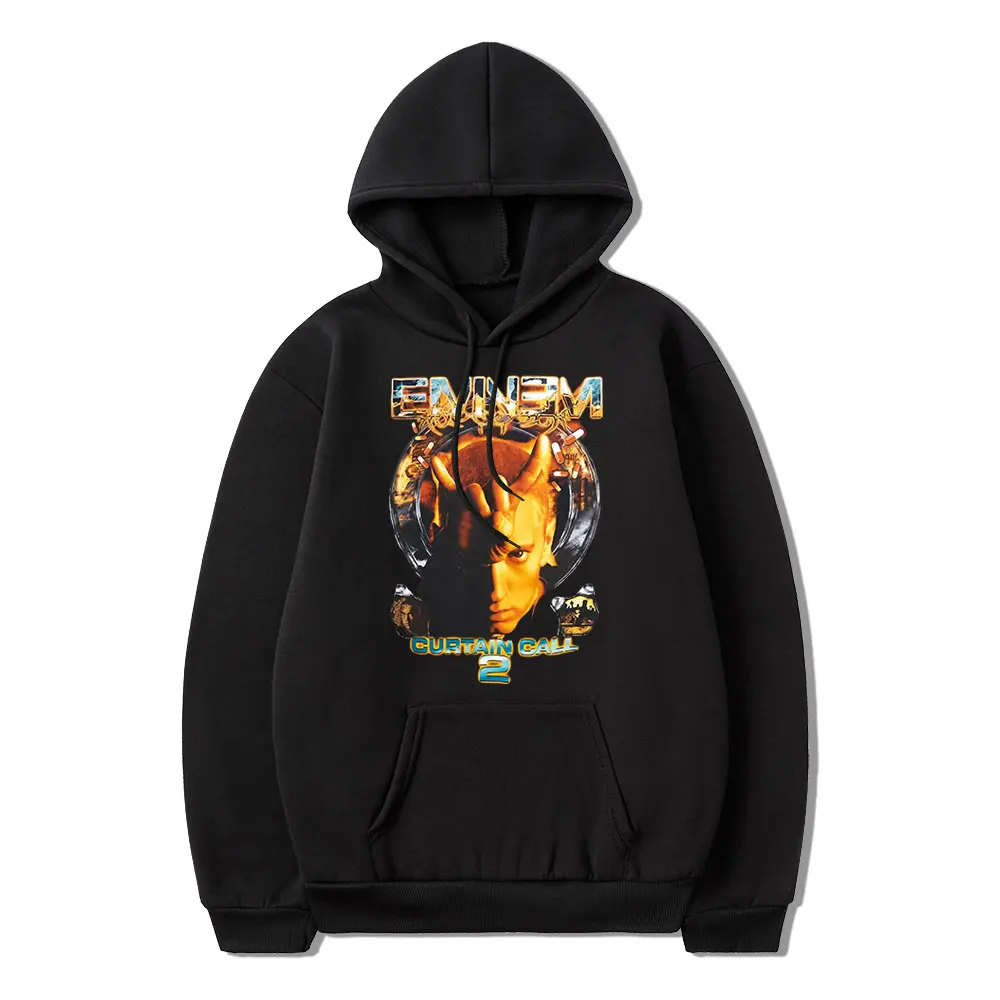 

Eminem Slim Shady Curtain Call 2 Hoodie Fashion Vintage Graphic Sweatshirt Men Women Gothic Hoodies Oversized Hip Hop Streetwear