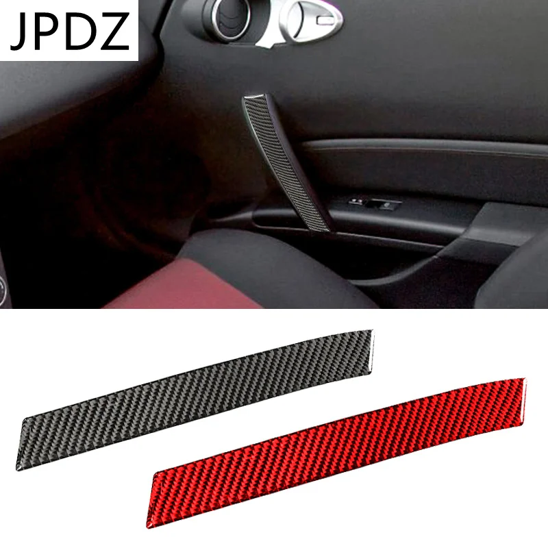 

Carbon Fiber Co-pilot Door Handle Sticker Trim Cover for Nissan 350Z 2006-2009 Left Drive Car Interior Accessories