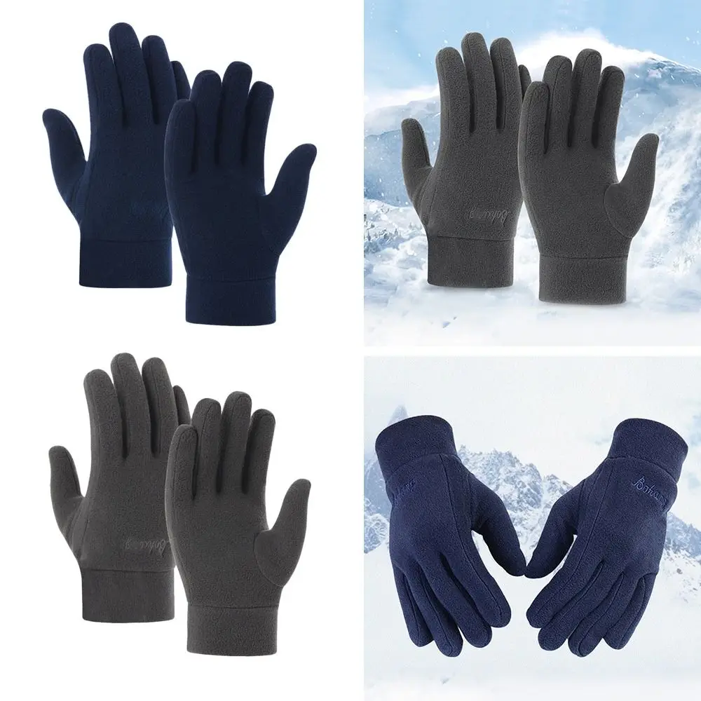

Warm Winter Gloves for Men Touchscreen Fleece Windproof Gloves Snowboard Motorcycle Riding Driving