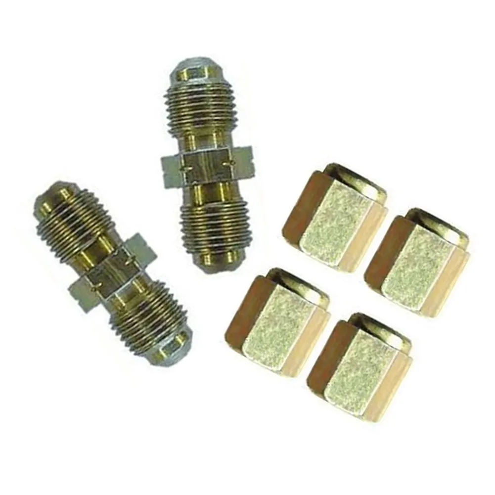 

10mm X 1mm Brake Pipe Unions 2 Way 6 Pcs Fittings For 3/16" Pipe Parts