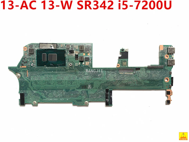 

100% Working TPN-Q178 For HP Spectre X360 13-AC 13-W Used Motherboard 918044-601 918044-001 With i5-7200u 8GB RAM DAX31MB1AA0