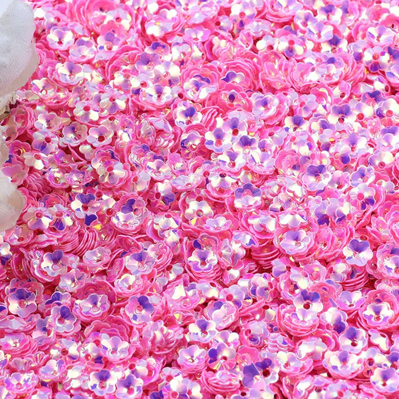 

10g/20g/50g/batch new color 5mm/sequin PVC pointed concave plum sequin sequin sewn wedding dress/handicraft/clothing sequin