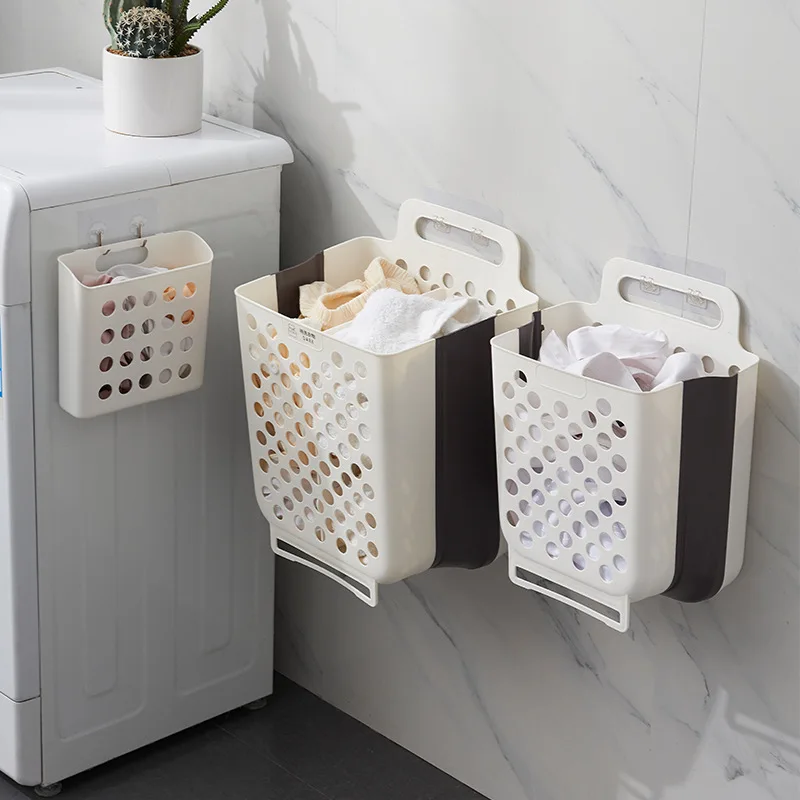 

Foldable Dirty Clothes Basket for Dirty Clothes Storage Basket Large Household Bathroom Wall Hanging Laundry Basket