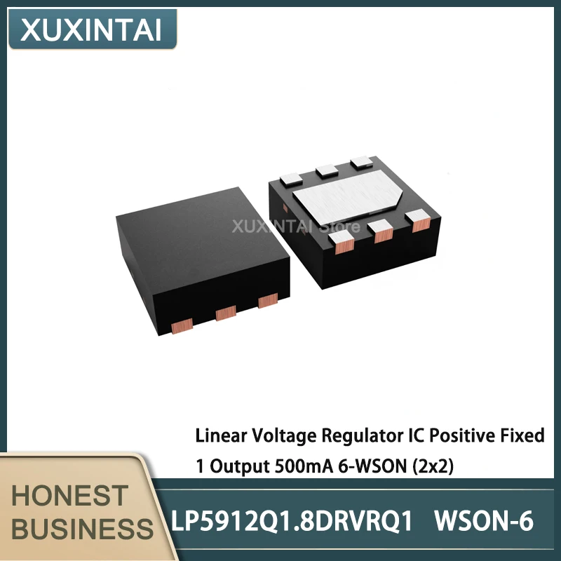 

20Pcs/Lot LP5912Q1.8DRVRQ1 LP5912Q1.8 Linear Voltage Regulator IC Positive Fixed 1 Output 500mA 6-WSON (2x2)