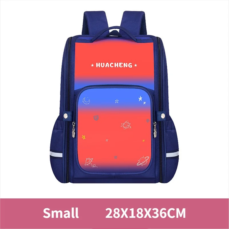 Gradient Color Children Cute Universe Fashion Large Capacity Backpacks New Primary Girl Boy Cartoon Schoolbags for Students Hot