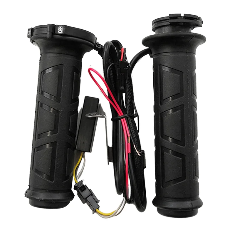 Авто черный 7/8 &quotзаездов мотоцикл руль Электрический горячая подогревом Ручки