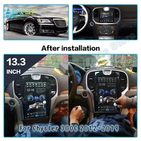 13 3 inch for chrysler 300c 2012 2019 android tesla vertical screen gps navigation car multimedia radio player head unit carplay