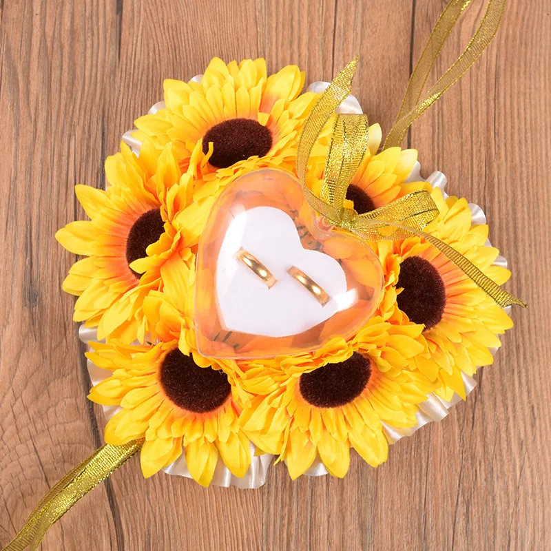 

Приспособление для кольца, подушка для обручального кольца, подушка для кольца, романтическая коробка для обручального кольца в форме серд...