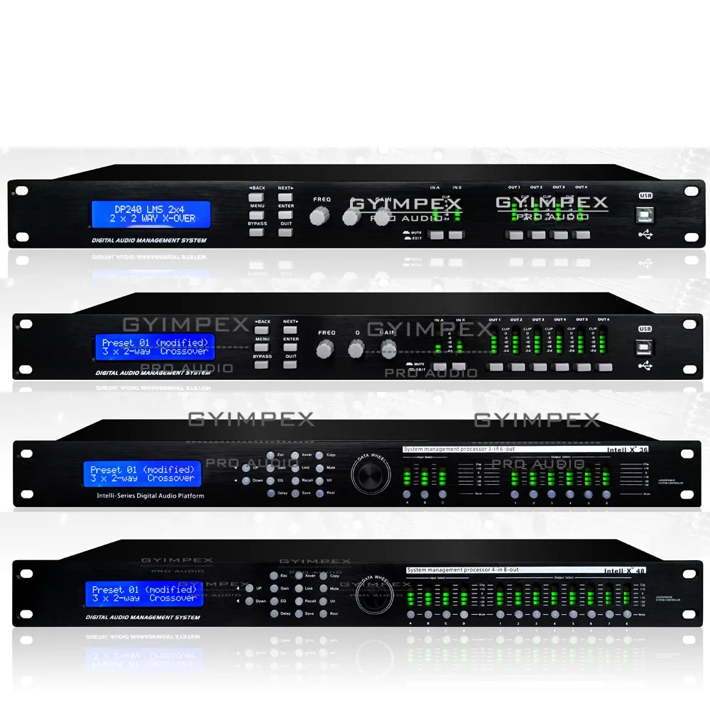 

3 input 6 output Professional Digital effect processor equalizador equalizer