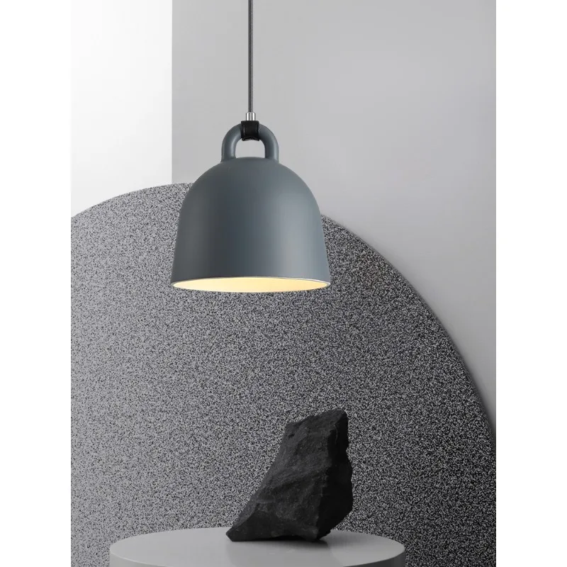 

Chandelier Led Art Pendant Lamp Light Room Decor Nordic Restaurant Modern Minimalist Creative Horn Bell Clothing Store Gray