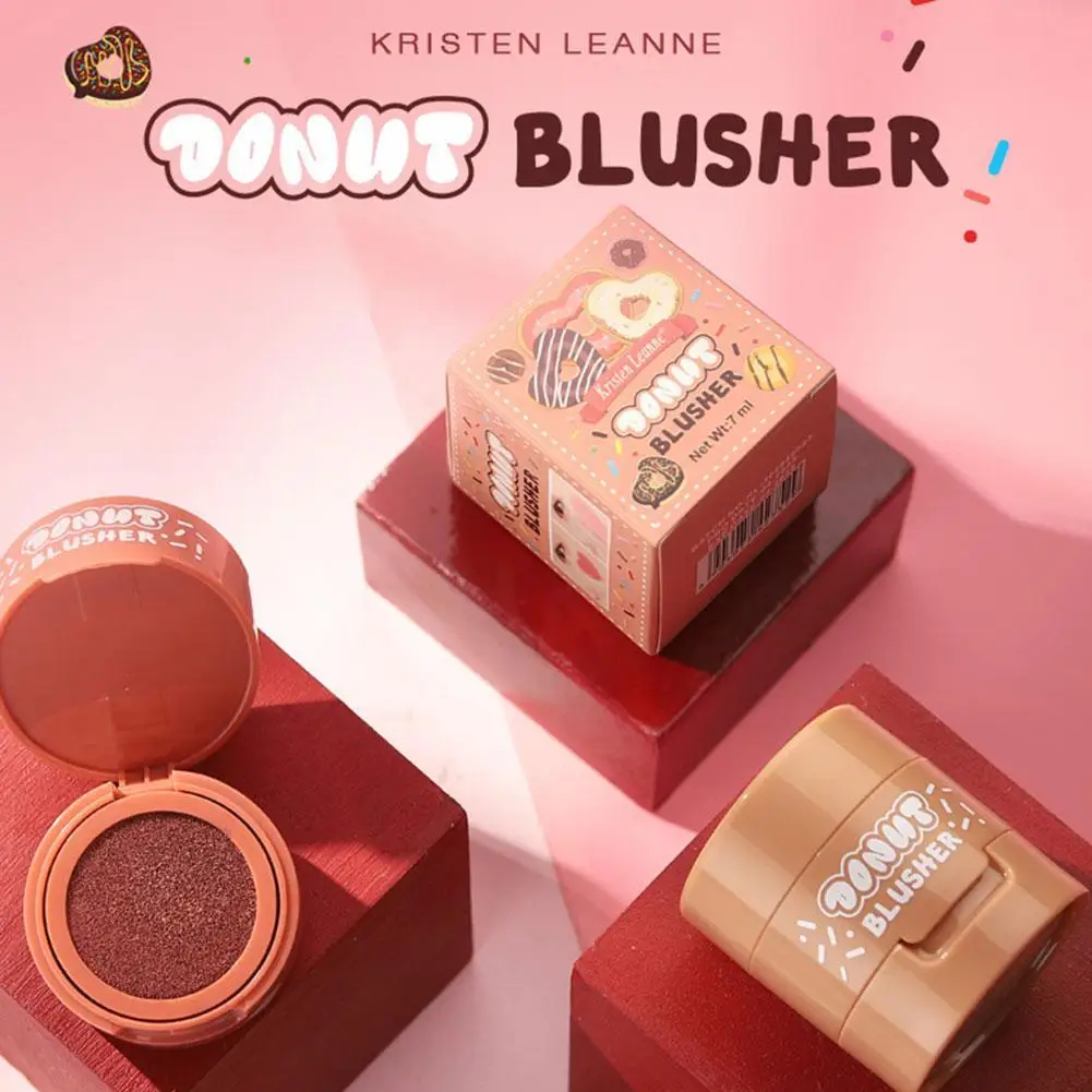 

6 Colors Love Heart Air Cushion Liquid Blush Natural Cheek Tint Blush Fine Silky Powder Rose Blush Cheek Rouge Soft Matte Blush