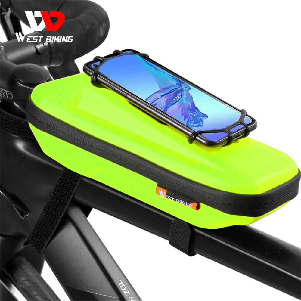 

Sports Cross Bar Durable Cycling Accessories with Phone Holder Bicycle Bags Front Frame Top Tube Case