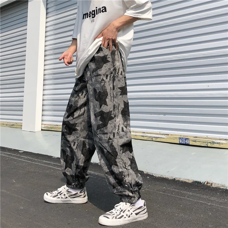 

Pants Women 2022 Men Hip-hop high Street Casual Youth Loose Harem Pants Legging Camouflage Sweatpants High Street Vintage Casual