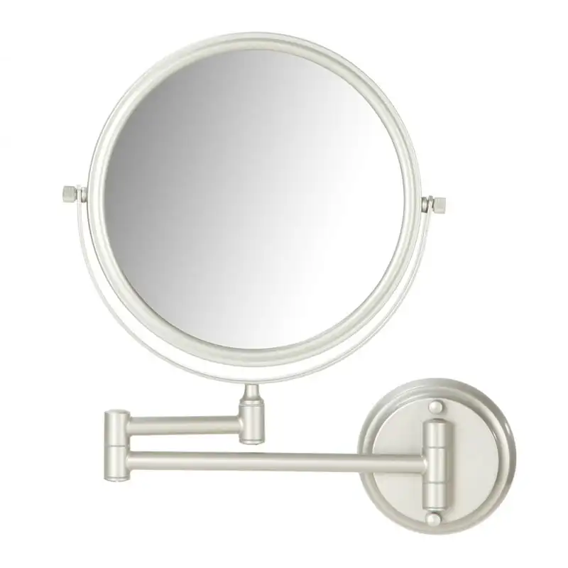 

Better Homes & Garden Wall Mount 8 inch Round Mirror, Satin Nickel Finish