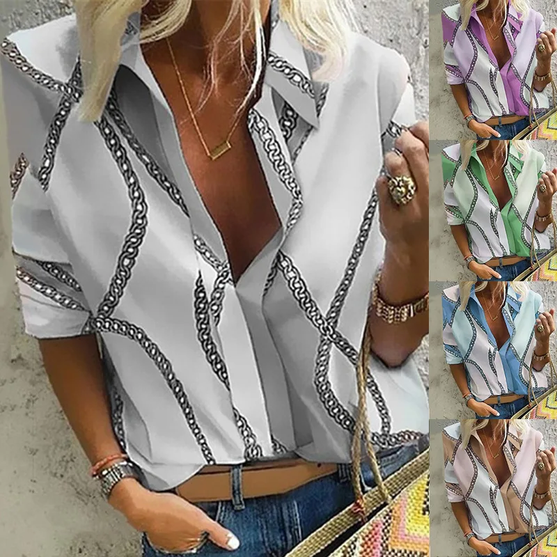 

Women's New Loose Printed Pullover Shirt Top