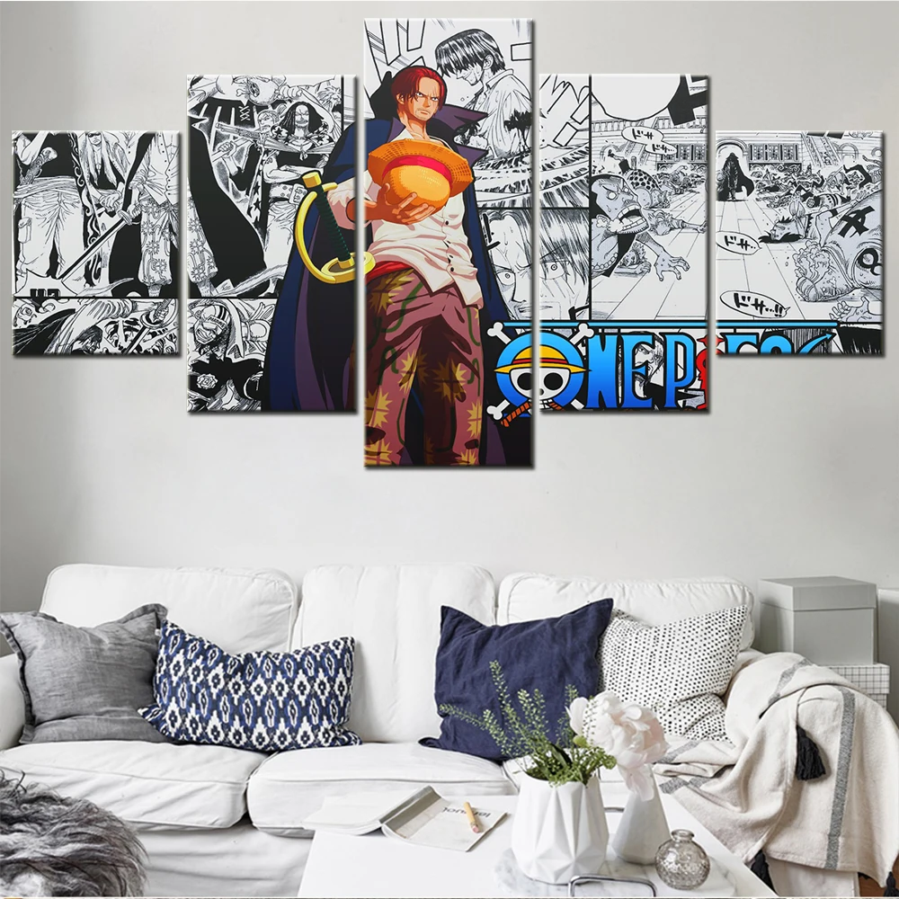 

5 шт., Картина на холсте с рисунком в японском стиле