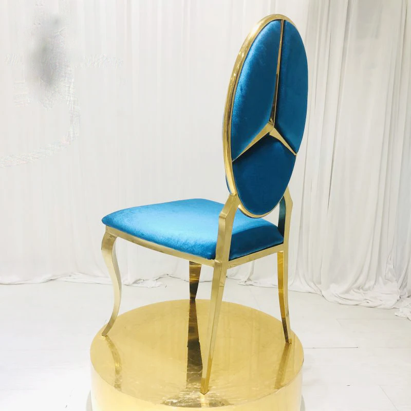 

Light luxury dining chair postmodern simple dining stool household armchair stainless steel hotel restaurant sales office