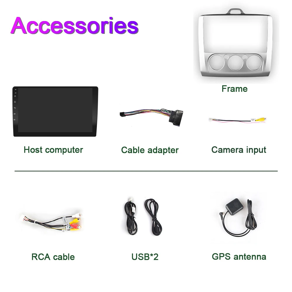 Автомагнитола 2 DIN Android GPS мультимедийный видеоплеер для Ford Focus 2004-2011 автомагнитола