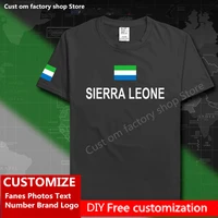 sierra leone leonean t shirt custom jersey fans diy name number brand logo high street fashion hip hop loose casual t shirt
