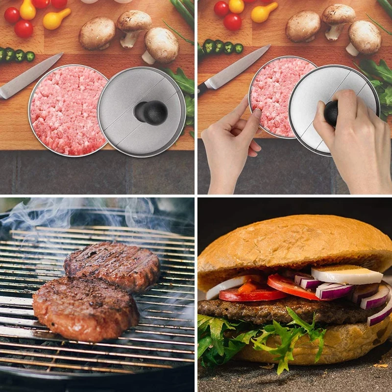 Форма для мяса в гамбургерах с маслопоглощающей бумагой круглая или квадратная